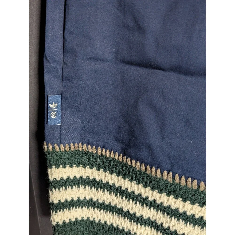 Men Adidas Originals Crochet Shorts x CLOT by Edison Chen Dark Blue Limited SZ L